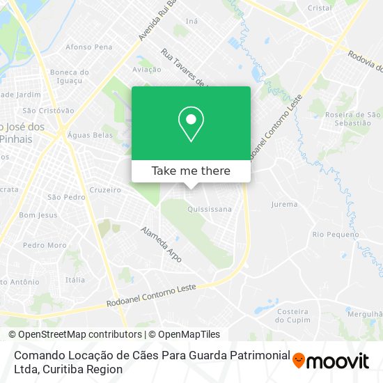 Comando Locação de Cães Para Guarda Patrimonial Ltda map
