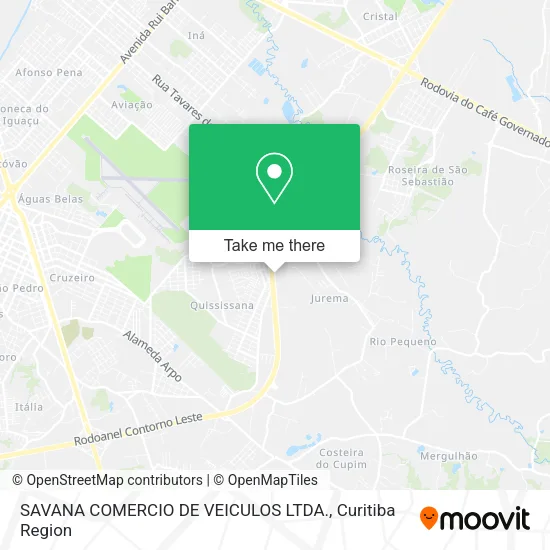 SAVANA COMERCIO DE VEICULOS LTDA. map