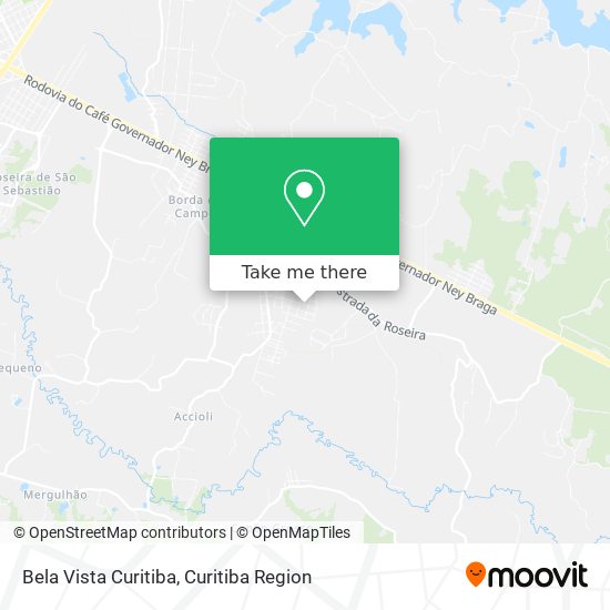 Bela Vista Curitiba map