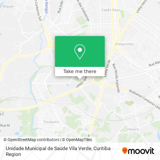 Unidade Municipal de Saúde Vila Verde map