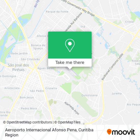 Aeroporto Internacional Afonso Pena map