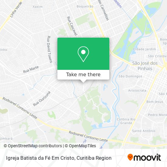 Igreja Batista da Fé Em Cristo map