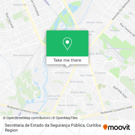Secretaria de Estado da Segurança Pública map