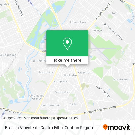 Brasílio Vicente de Castro Filho map