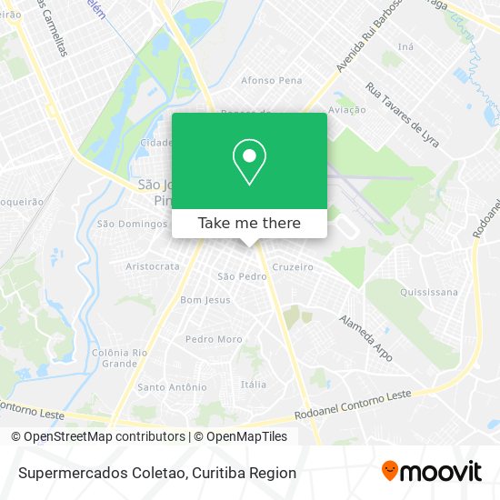 Supermercados Coletao map