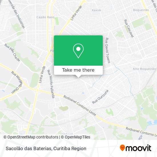 Sacolão das Baterias map
