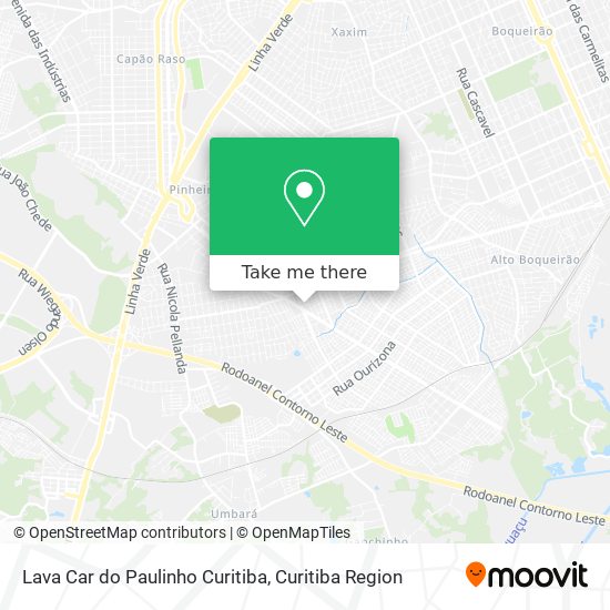 Lava Car do Paulinho Curitiba map