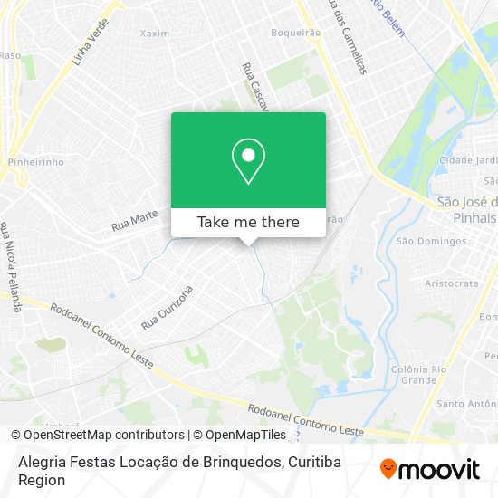 Alegria Festas Locação de Brinquedos map