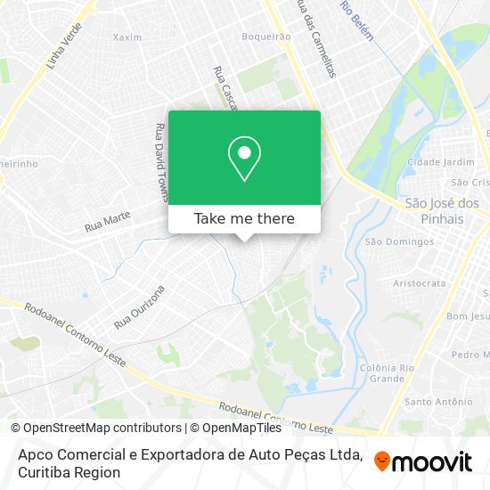 Apco Comercial e Exportadora de Auto Peças Ltda map