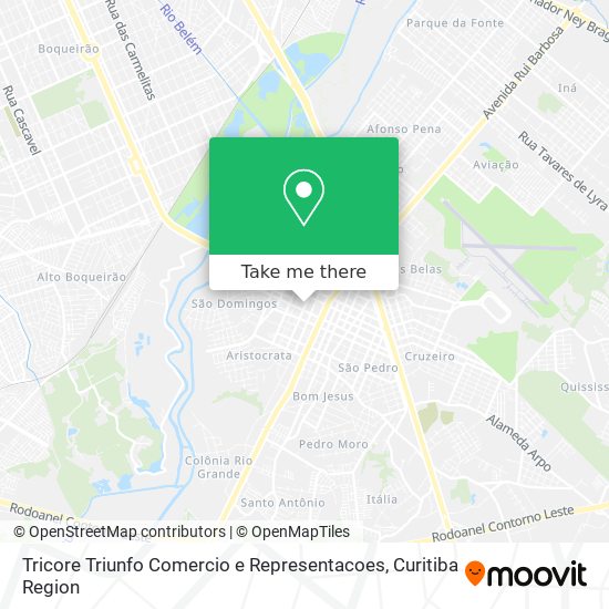 Mapa Tricore Triunfo Comercio e Representacoes