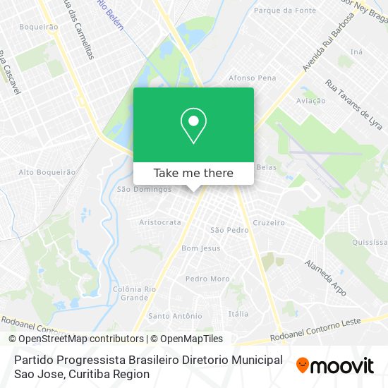 Partido Progressista Brasileiro Diretorio Municipal Sao Jose map