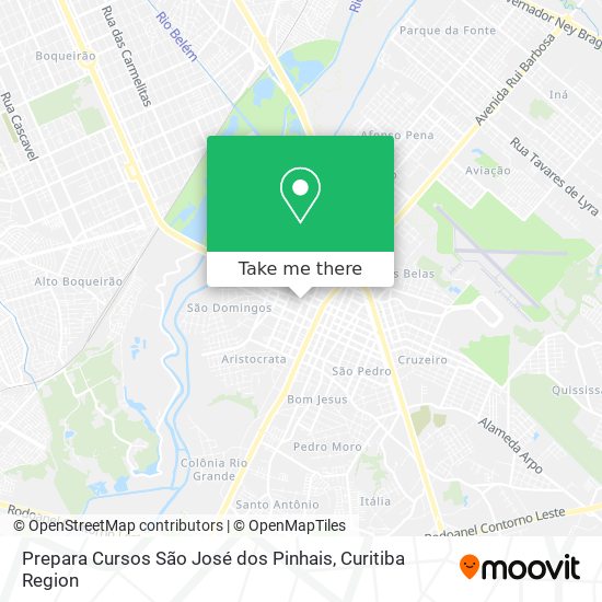 Prepara Cursos São José dos Pinhais map