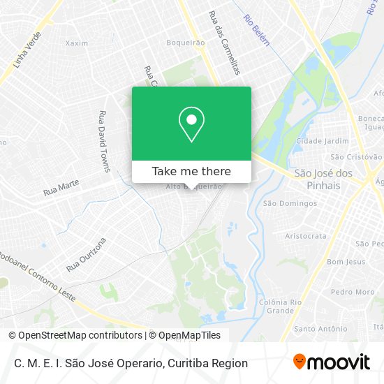C. M. E. I. São José Operario map