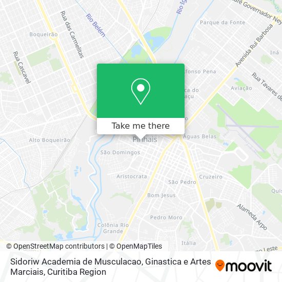 Sidoriw Academia de Musculacao, Ginastica e Artes Marciais map