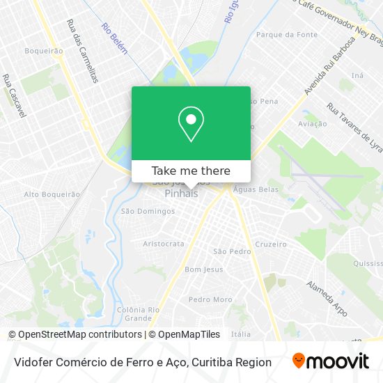 Vidofer Comércio de Ferro e Aço map