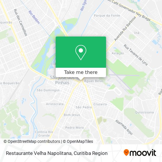 Mapa Restaurante Velha Napolitana