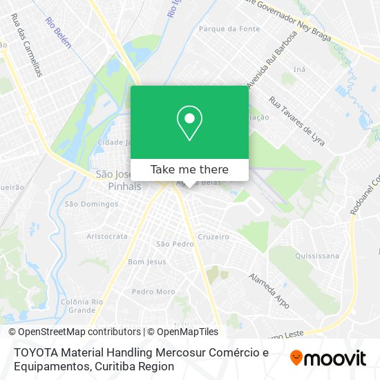 Mapa TOYOTA Material Handling Mercosur Comércio e Equipamentos
