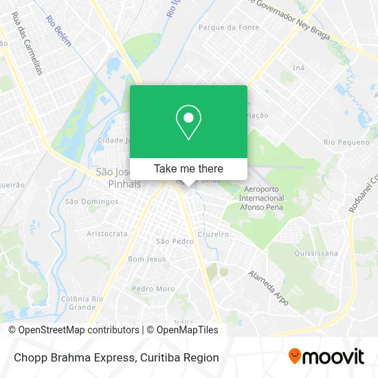 Chopp Brahma Express map