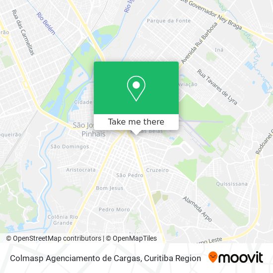 Colmasp Agenciamento de Cargas map