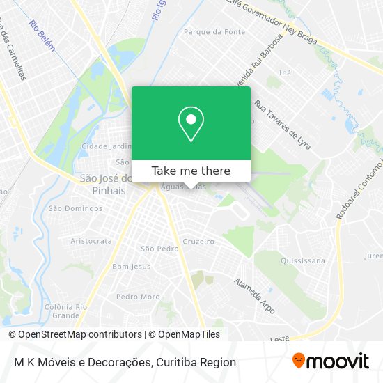 M K Móveis e Decorações map
