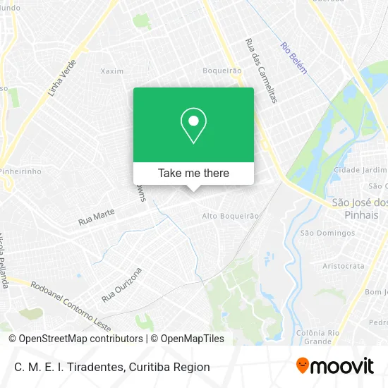C. M. E. I. Tiradentes map
