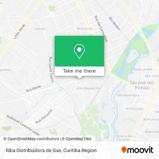 Riba Distribuidora de Gas map