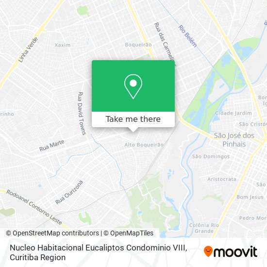 Nucleo Habitacional Eucaliptos Condominio VIII map
