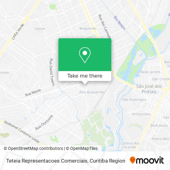 Teteia Representacoes Comerciais map