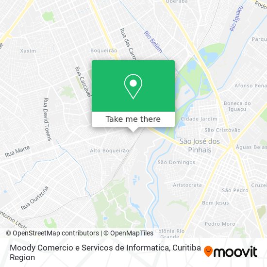 Moody Comercio e Servicos de Informatica map