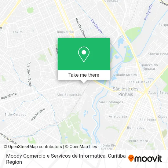 Moody Comercio e Servicos de Informatica map