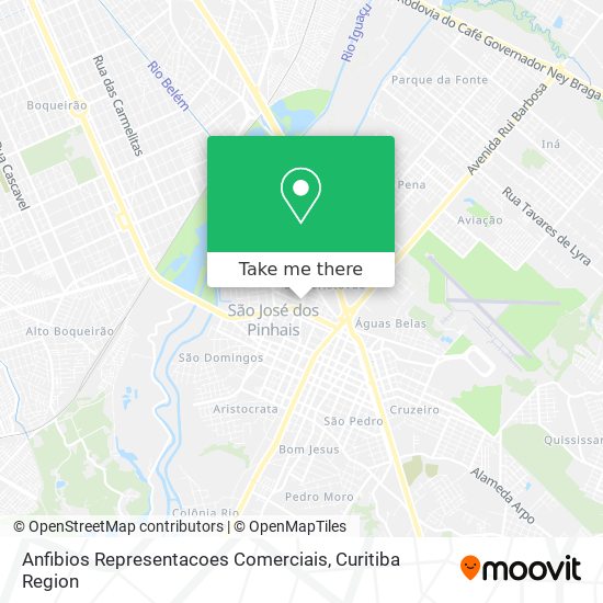 Anfibios Representacoes Comerciais map