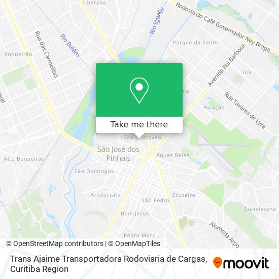 Trans Ajaime Transportadora Rodoviaria de Cargas map