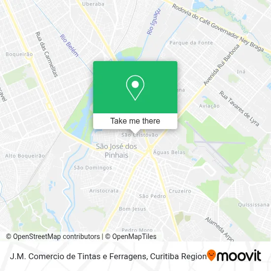 J.M. Comercio de Tintas e Ferragens map