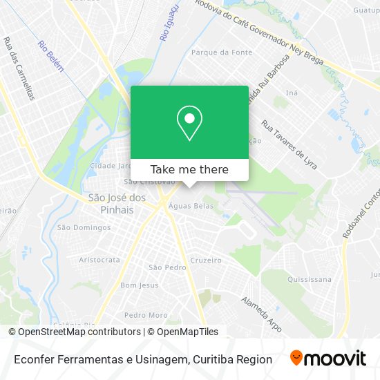 Econfer Ferramentas e Usinagem map
