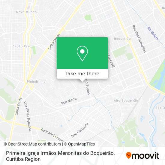 Primeira Igreja Irmãos Menonitas do Boqueirão map