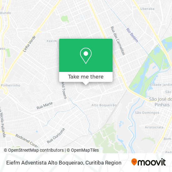 Eiefm Adventista Alto Boqueirao map