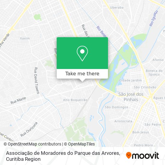Associação de Moradores do Parque das Arvores map