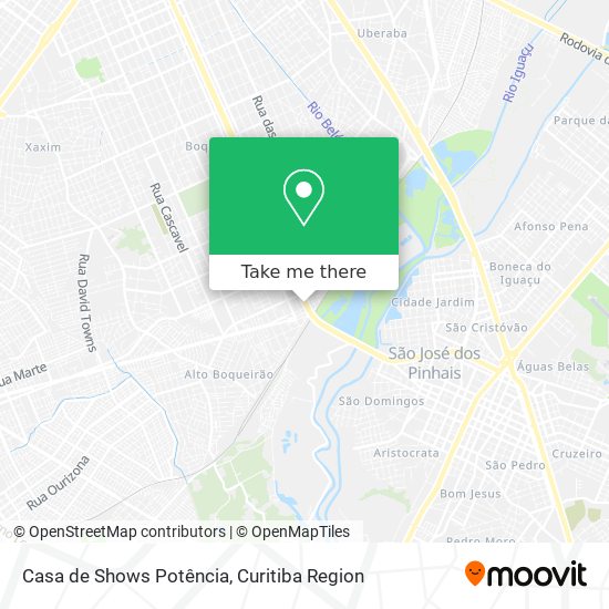 Casa de Shows Potência map