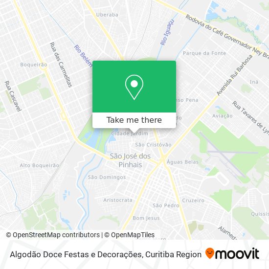 Algodão Doce Festas e Decorações map