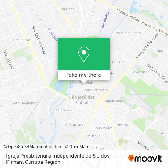 Igreja Presbiteriana Independente de S J dos Pinhais map