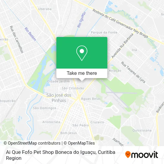 Ai Que Fofo Pet Shop Boneca do Iguaçu map