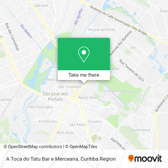 A Toca do Tatu Bar e Mercearia map