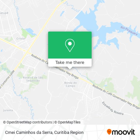 Cmei Caminhos da Serra map