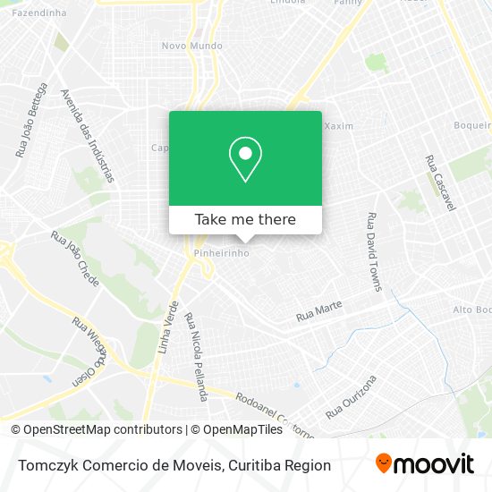 Mapa Tomczyk Comercio de Moveis