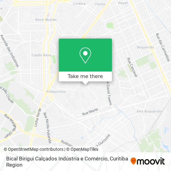 Bical Birigui Calçados Indústria e Comércio map