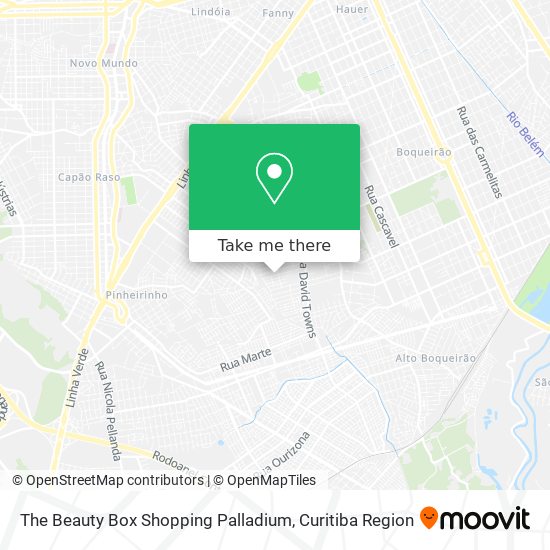 The Beauty Box Shopping Palladium map