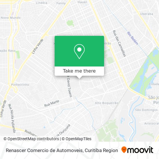 Renascer Comercio de Automoveis map