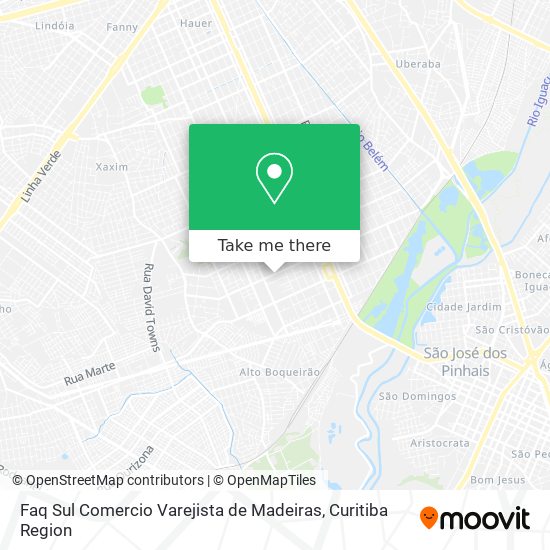 Faq Sul Comercio Varejista de Madeiras map