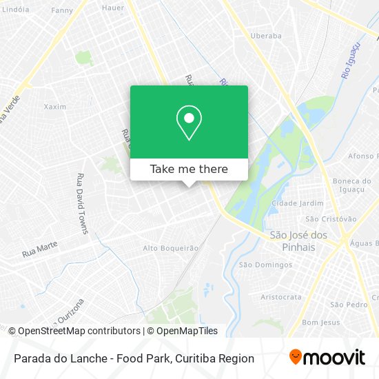 Mapa Parada do Lanche - Food Park