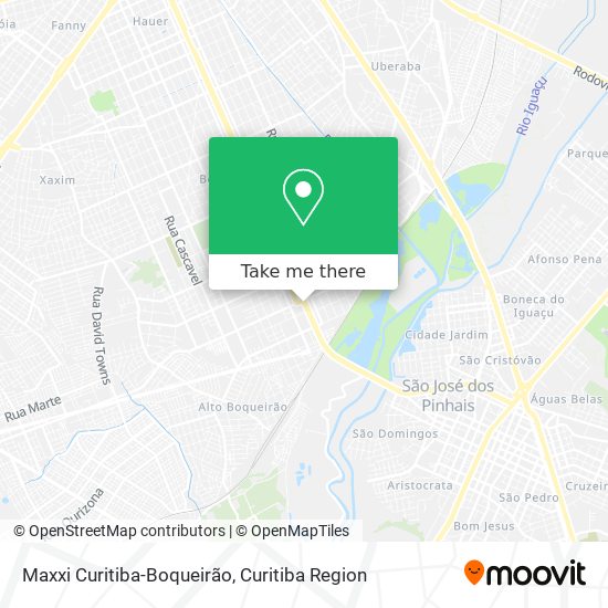 Maxxi Curitiba-Boqueirão map